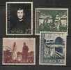 NORWAY - 1963 CENTENAIRE PAINTER EDWARD MUNCH  - Yvert # 465/8 - VF USED - Used Stamps