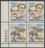 !a! USA Sc# C091-C092 MNH PLATEBLOCK (LL/38853) - Wright Brothers - 3b. 1961-... Nuevos