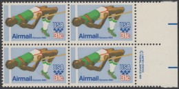 !a! USA Sc# C097 MNH BLOCK W/ Right Margins & Copyright Symbol (a02) - High Jump - 3b. 1961-... Ongebruikt