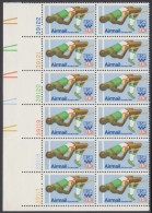 !a! USA Sc# C097 MNH PLATEBLOCK(12) (LL/39117) - Olympic Games: High Jump - 3b. 1961-... Nuevos