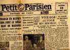 LE PETIT PARISIEN Du 22/09/1942   RESTREINDRE Les PRIVATIONS Des Parisiens - Le Petit Parisien