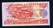 **Très Rare*** 50 Won  "COREE Du NORD" Socialist Visitor   1988  P38  UNC  Ro 13 - Korea (Nord-)