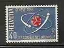 NUCLEAR ENERGY CONFERENCE - SWITZERLAND - 1958 - Yvert # 611 - MLH - - Atoom