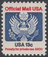 !a! USA Sc# O129 MNH SINGLE - Great Seal - Dienstzegels