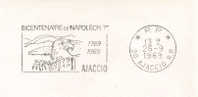 1969 France 20   P.P.  Ajaccio  Napoléon  Sur Lettre - Napoleon