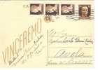 2622)intero Postale Da 30c + 3x10c Imperiale Da Catania A Avola Il 20-12-1944 - Poststempel