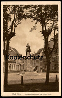 ALTE POSTKARTE BAD CLEVE HOHENZOLLERNBRUNNEN & KLEINER MARKT Kleve Brunnen Fontaine Stempel Anno Heinrichs Postcard AK - Kleve