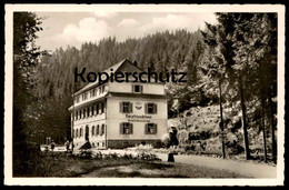 ÄLTERE POSTKARTE NATURFREUNDEHAUS FINSTERBRUNNERTAL BAHNSTATION KARLSTAL TELEFON SCHOPP Landstuhl Ansichtskarte AK - Landstuhl