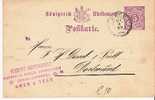 Wtb094/ WÜRTTEMBERG -  Owen 1889 Auf 5 Pfg. Ganzsache - Postal  Stationery