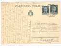 2654)intero Postale Con 60c + 60c Imperiale S.F. Da Ragusa A Enna Il 30-7-1945 - Storia Postale