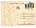 2654)intero Postale Con 60c + 60c Imperiale S.F. Da Ragusa A Enna Il 30-7-1945 - Marcophilie
