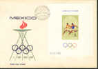 Jeux  Olympiques 1968 Mexico  Roumanie FDC  Athlétisme - Ete 1968: Mexico