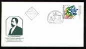 FDC 3425 Bulgaria 1985 /29 Tourism Organisation  Aleko Konstantinov - WRITER - FDC