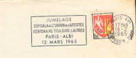 1965 France   Paris  Toulouse Lautrec   Peinture Pittura Painting Sur Enveloppe - Impressionismo