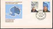 1982 Australia  AAT   Macquarie  Pôle Sud  Polo Sud  South Pole  FDC Douglas Mawson - FDC