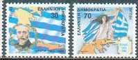 Grece Greece 1988 - 75 Ans De La Libération De La Crète Et Epire / 75 Years Of The Liberation Of Crete And Epire / MNH - Guerre Mondiale (Première)