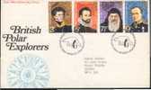 1972 Grande Bretagne  FDC  Explorateurs Polaires  Polar Explorers - Other & Unclassified