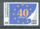 Grece Greece 1989 - 40 Ans Du Conseil De L´Europe/40 Years Of European Council - MNH - EU-Organe