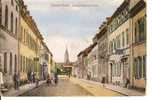 ALLEMAGNE / GERMERSHEIM : Rue Des Lys Et De L´Eglise /CPA Couleurs écrite/ Bords Usés/RARE+++ - Germersheim