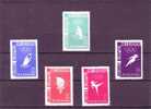 ROMANIA 1956 - Yvert 1473/77** - Olimpiade Merbourn - Unused Stamps