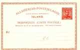 ISL028 / ISLAND -  Ganzsache Christian X  Ungebraucht ** - Postal Stationery