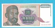 YUGOSLAVIA 1.000  DINARES  1994  KM#140    PLANCHA/UNC/SC    DL-2605 - Jugoslawien