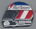 Casque F1 Gerhard Berger Marlboro - Car Racing - F1