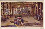 Paradise Inn Lobby, Mt. Rainier National Park, Indian Blankets, Vintage Curteich Linen #6A-H586 - Sin Clasificación