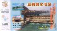Yangouxia Hydroelectric Power Station Ad,  Pre-stamped Card , Postal Stationery - Agua