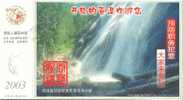 Scenery , Zixi  Waterfall  ,    Pre-stamped Card , Postal Stationery - Other & Unclassified