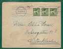 SWEDEN - GOTEBORG 1936 COVER Tied By Strip Of 3 - LION Des VASA - Storia Postale