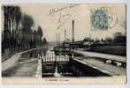 Cpa CORBIE N°16 Canal écluse Peniche Usine  1904 - Corbie