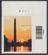 !a! USA Sc# 3473 MNH SINGLE From Upper Right Corner W/ Plate-# (UR/B111) - Washington Monument - Unused Stamps