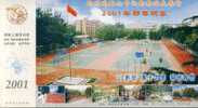 Zhengzhou Railway Middle School Ad, Basketball Stadium ,   Pre-stamped Card , Postal Stationery - Basketball