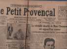 LE PETIT PROVENCAL 24 FEVRIER 1926 -VINS - GINA RELLY - MODE - HERAULT UZES ARDECHE GARD NIMES - PUBLICITES - Informations Générales