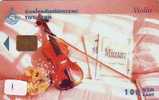 Télécarte Telefonkarte - VIOLIN - VIOLINE - VIOOL (1) Instrument De Musique - Musik Muziek Music THAILAND CHIPCARD - Musik