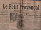 LE PETIT PROVENCAL 10 FEVRIER 1926 - NICE HERAULT ARDECHE GARD - AGRICULTURE - PUBLICITES - Informations Générales