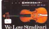 Télécarte Telefonkarte - VIOLIN - VIOLINE - VIOOL (14) Instrument De Musique - Musik Muziek Music JAPAN PHONECARD - Musik