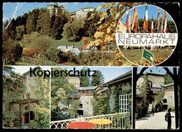 POSTKARTE EUROPAHAUS NEUMARKT STEIERMARK Flagge Flag Flaggen Flags Pavillon Burg Forchtenstein Karl Brunner Cpa Postcard - Neumarkt