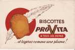 #Bv001 - Buvard Biscottes Provitta - Alimentos