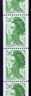 ROULETTE LIBERTE 2 F Vert (n° 89) - 3 Timbres Avec Chiffre Rouge Au Verso - Roulettes