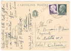 2559)intero Postale Con 15c Imperiale + 1c Imperiale S.F. Da Littoria A Catania Il 19-4-1945 - Marcophilia