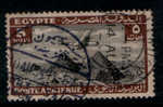EGYPT / 1933 / AIRMAIL / AIRPLANE / HANDLEY PAGE H.P.42 OVER PYRAMIDS / RARE CANC. / VF  . - Usati