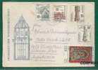 WATER -COMM WATER CACHETED GERMANY DDR COVER -Yvert # 2616/9 +INDIA #2084- Sent To ARGENTINA -at Back VIGNETTES Closing - Eau