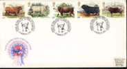 1984 Grande Bretagne  FDC  Ferme Fattoria Bovins Bovino Vache Mucca Cow - Farm