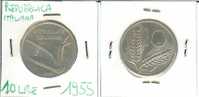 Repubblica Italiana: 10 Lire 1955 QSPL - 10 Liras