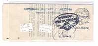 2738)lettera In Franchigia + Bollo Militare N.30 Per Valguarnera Il 23-10-1945 Rarissima - Marcophilie