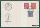 SWITZERLAND - 1960 U.I.T. - TELECOMMUNICATIONS ANTENNA - FIRST DAY COVER Yvert # 411/3 - Dienstzegels