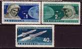 L1632 - BULGARIE BULGARIA AERIENNE Yv N°93/95 ** ESPACE SPACE - Luchtpost