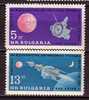 L1633 - BULGARIE BULGARIA AERIENNE Yv N°96/97 ** ESPACE SPACE - Airmail